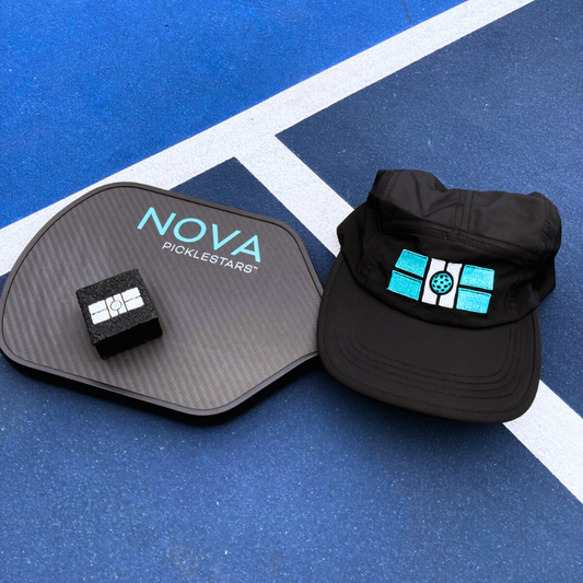 PICKLESTARS™ Nova Paddle + Black Hat Bundle – Sleek Power, Court Confidence